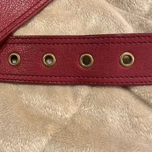 Moschino | Accessories | Moschino Red Leather Bow Belt  display picture 3